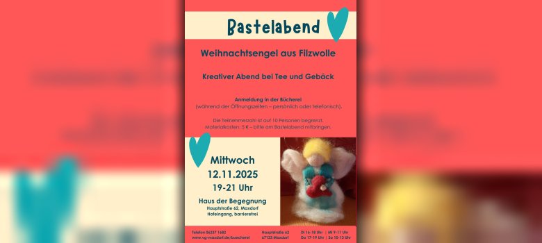 Plakate Events - 2 Plakat zum Bastelabend am 12.11.2025