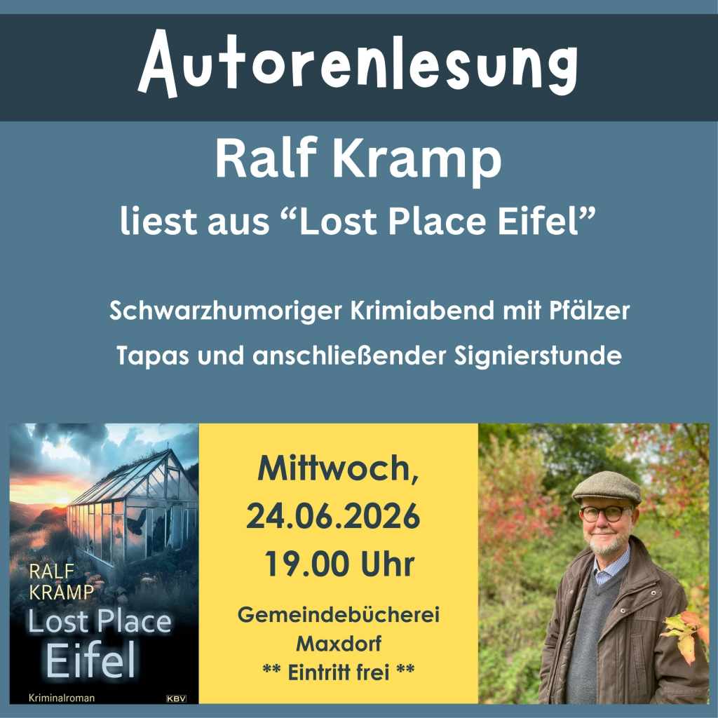 Autorenlesung am 24. Juni 2026