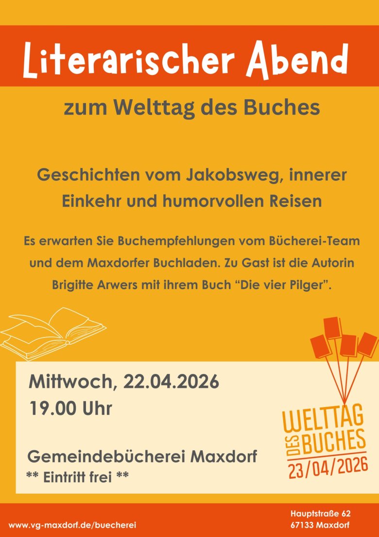 Plakat zum literarischen Abend