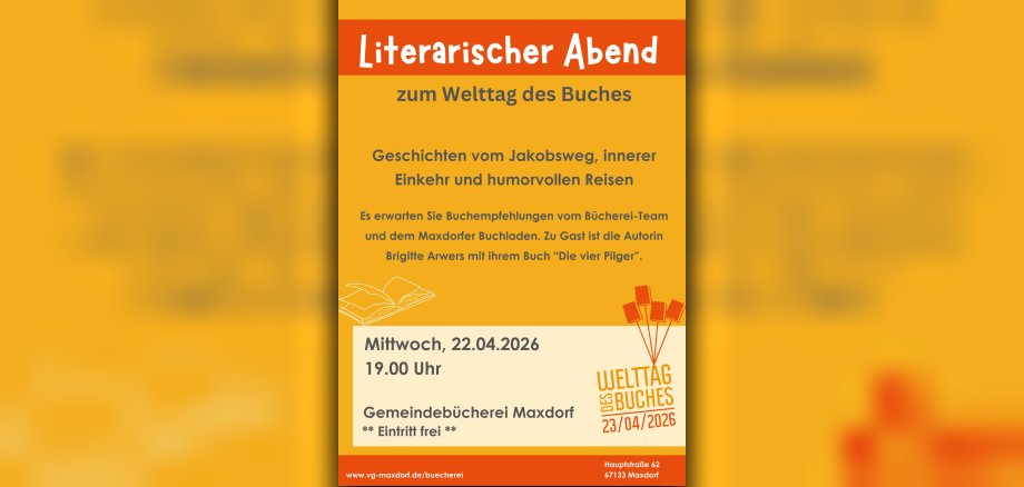 Plakat zum literarischen Abend