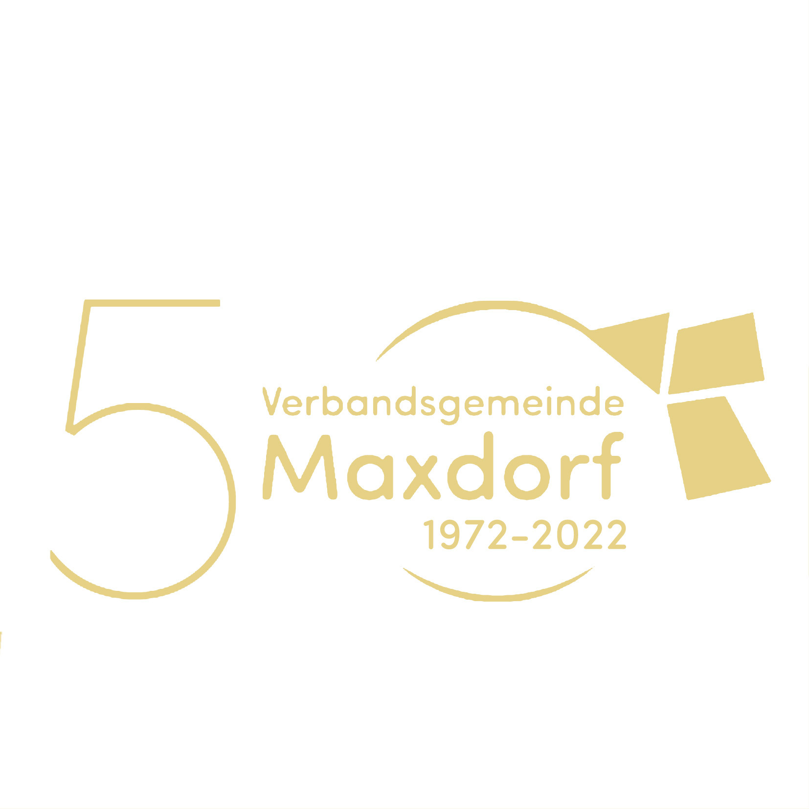 Jubiläumslogo 50 Jahre Verbandsgemeinde Maxdorf