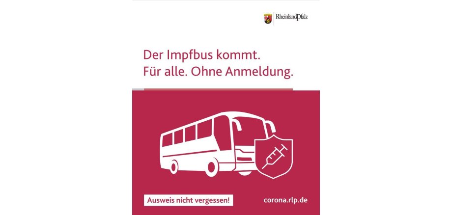 Bild des Plakates "Der impfbus kommt"