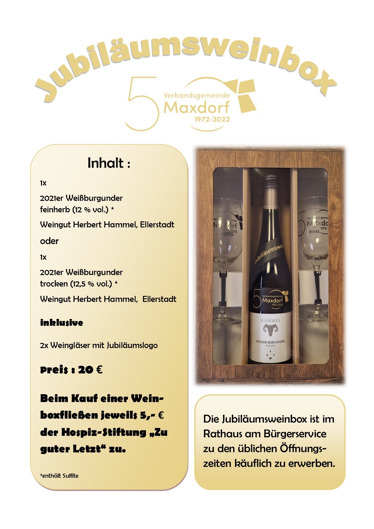 Foto der Jubiläumsweinbox