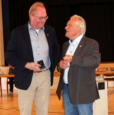 Ortsbürgermeister Werner Baumann (links) und Bernd Kraft