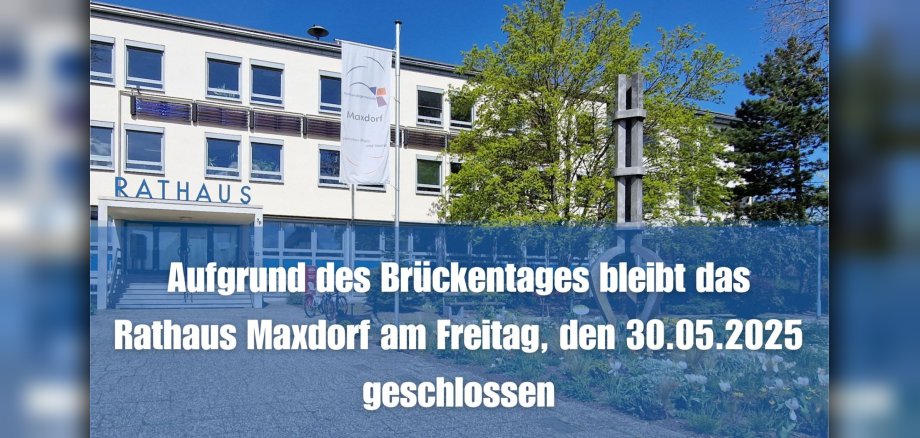Grafik, Rathaus am 20. Mai 2025 geschlossen