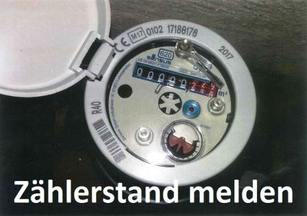 Foto eines Wasserzählers