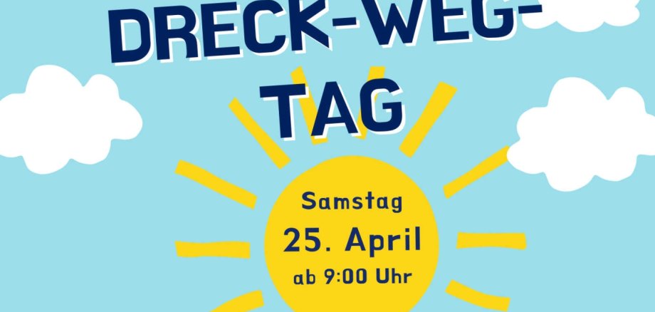 Plakat zum Dreck-Weg-Tag am 25. April 2026