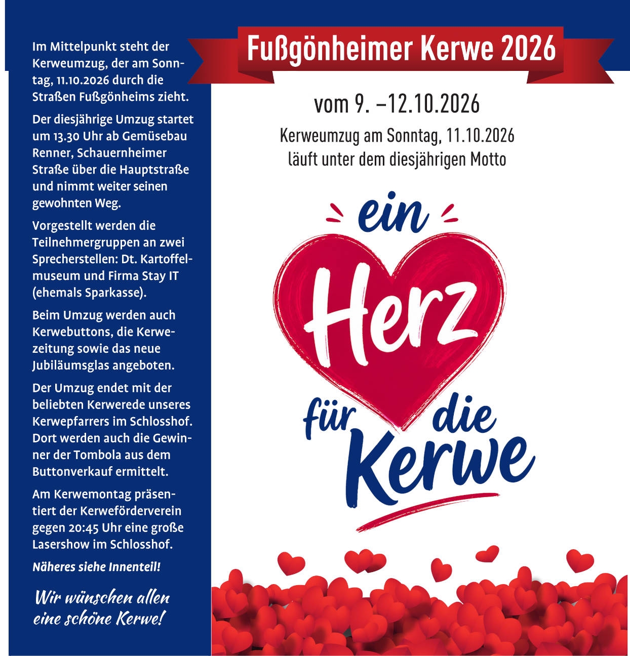 Plakat zur Fußgönheimer Kerwe