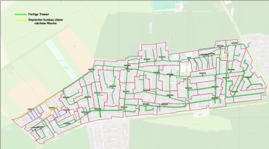 Ausbauplan Glasfaserarbeiten in Birkenheide Grafik