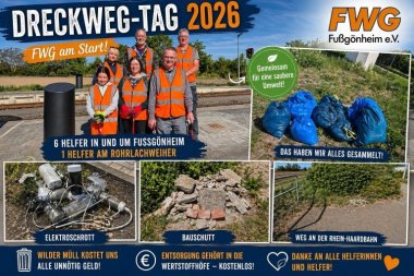 Foto vom Dreck-Weg-Tag am 25. April 2026 FWG Fußgönheim