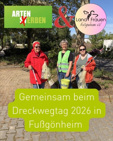 Foto vom Dreck-Weg-Tag am 25. April 2026 Landfrauen Fußgönheim
